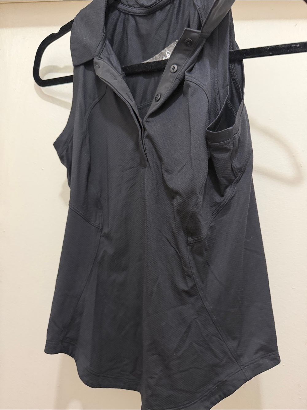 lululemon athletica Sleeveless Polo Tank - Charcoal